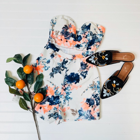 Fashion Nova Pants - Fashion Nova Freshly Picked Strapless Romper